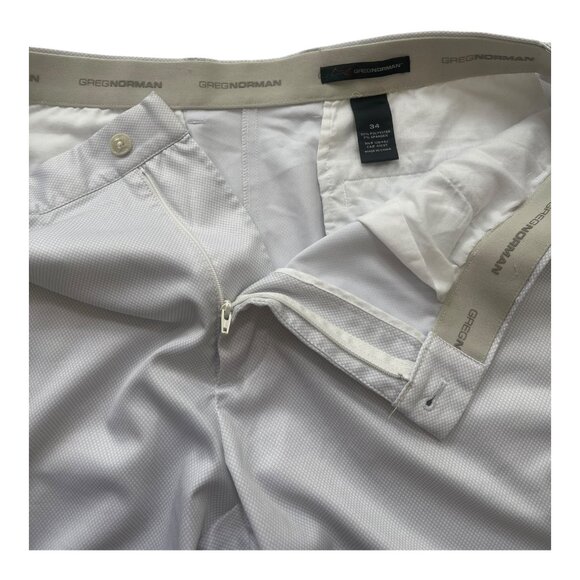 Greg Norman Men's Stretch Golf Fishing Short Size US 34 Regular Gray blocks - Picture 7 of 11